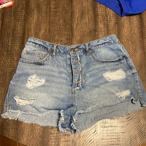 Blue Jean shorts and in good condition